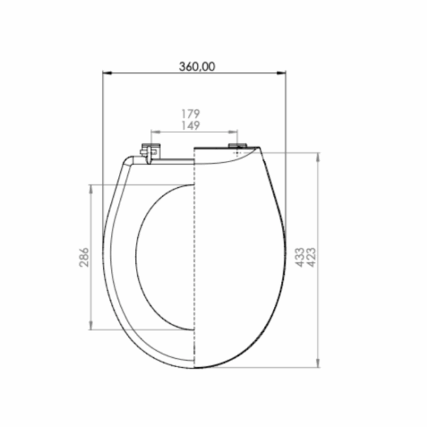 Lilium Closet Toilet Seat 111-200 - Image 2