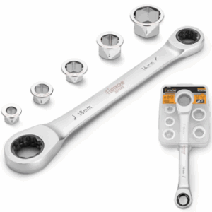 6pcs universal socket set with reversible ratchet 201142