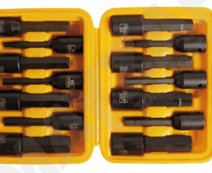 14Pcs 1/2"Dr,Metric & Sae Hex Bit Socket Set 206202