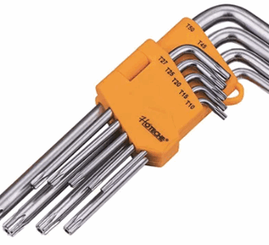 9Pcs Long Torx Key Set 260809