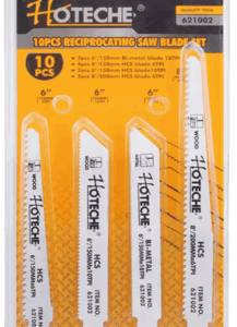 10Pcs Reciprocating Saw Blade Set 621002