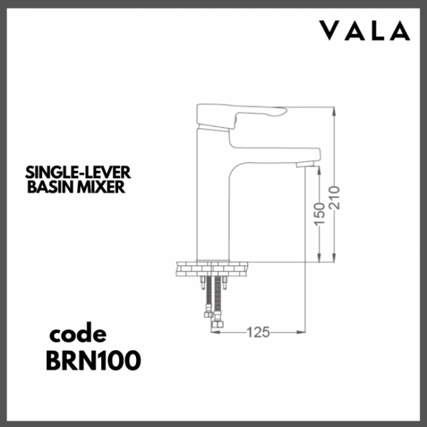 BARINAS BRN100 Single-Lever Basin Mixer - Image 2