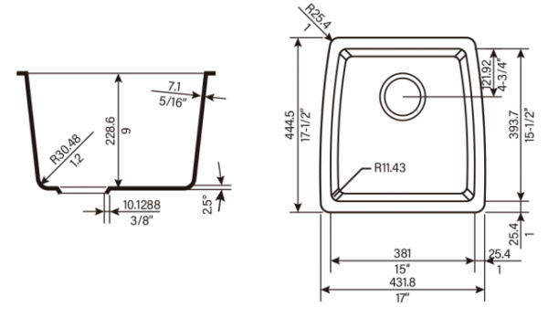 EN009 Black Kitchen Sink - Image 3