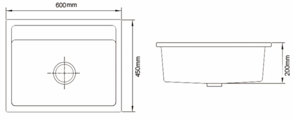 EN010 Black Kitchen Sink - Image 3