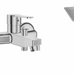 Exposed Bath Mixer With Shower LUG103WB