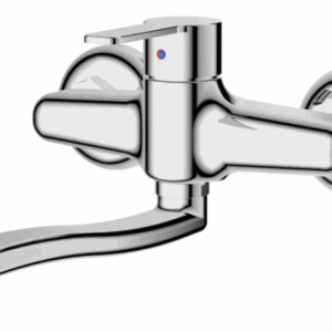 Single-Lever Wall Mounted Sink Mixer With S Spout LUG106