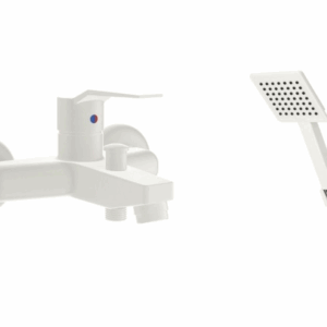 Exposed Bath Mixer With Shower Kit 400103WB-W