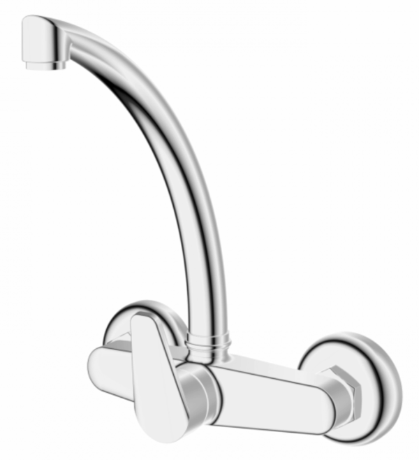 Single-Lever Wall Mounted Sink Mixer With Spout VRG112