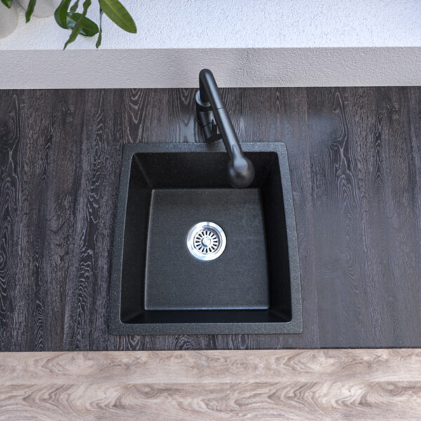 EN009 Black Kitchen Sink - Image 2